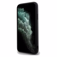 Guess Disco Metāla uzraksts viedtālruņa apvalks iPhone 11 / Xr - melns