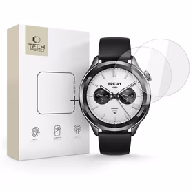 Tech-Protect Glass Fit+ 2-pack rūdītais stikls Xiaomi Watch S4 - caurspīdīgs