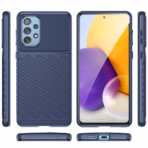 Thunder viedtālruņa apvalks elastīgs bruņu apvalks Samsung Galaxy A73 zila