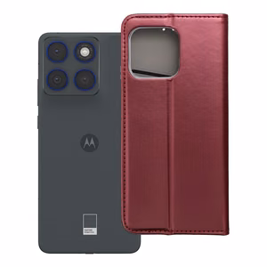 SMART MAGNETO Book maciņš priekš Motorola Edge 70 - bordo