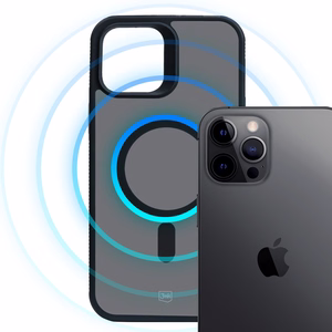 3mk Smoke Magnētiskais viedtālruņa apvalks Apple iPhone 12 Pro Max - melns