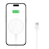 Tech-Protect QI15W-A33 indukcijas lādētājs ar MagSafe un statīvu ar USB-A / USB-C kabeli - balts
