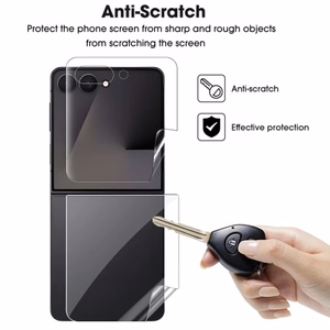 Ekrāna aizsardzība Flexible Clear HD komplekts 2in1 Samsung F741 Z Flip6 / F761 Z Flip7 FE (Bulk)
