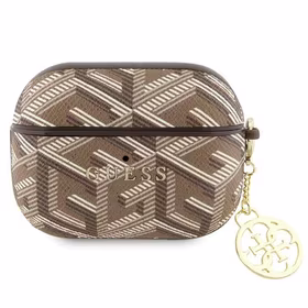 Guess GUAPPGCE4CW apvalks AirPods Pro - brūns GCube Charm