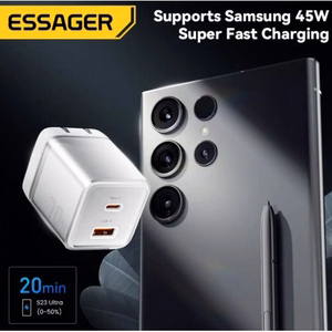Lādētājs Essager Color rozā 70W (PD / QC3.0)