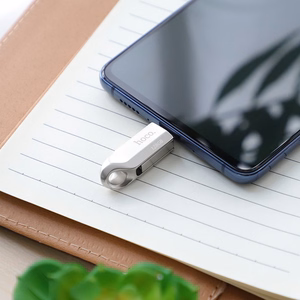 Флешка 128ГБ USB 3.0 (USB A + USB C) Hoco UD8 никель