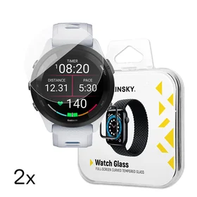 Wozinsky Pilnas līmes rūdītais stikls Garmin Forerunner 265S 46mm (2 gab.)