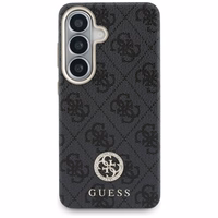 Guess maciņš 4G Rhinestone Round Logo MagSafe for Samsung Galaxy S26 melns