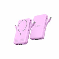 Tech-Protect PB31 MagSafe 10000mAh Portatīvais lādētājs (m) - violeta