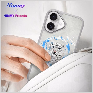 Nimmy Pantera Magnētiskais viedtālruņa apvalks iPhone 16 - gaiši pelēks