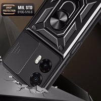 Tech-Protect CamShield Pro viedtālruņa apvalks Motorola Moto G35 5G - melns