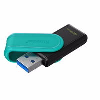 Kingston pendrive 128GB Portable USB 3.2 Gen 1 DataTraveler Exodia S (melns/tirkīza)