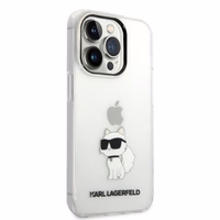 Karl Lagerfeld KLHCP14XHNCHTCT iPhone 14 Pro Max 6.7" caurspīdīgs cietais apvalks Ikonik Choupette