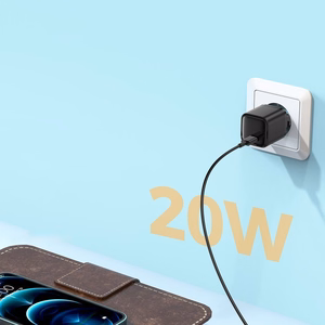 Joyroom ātrs sienas lādētājs USB Type C 20W Power Delivery Quick Charge 3.0 AFC melns (L-P202)