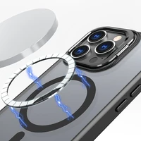 Tech-Protect MagStand Magnētiskais viedtālruņa apvalks ar statīvu iPhone 16 Pro - daļēji caurspīdīgs