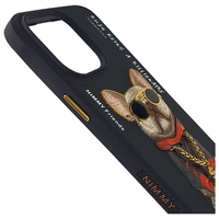 Nimmy Glasses Cool viedtālruņa apvalks iPhone 15 Pro Max - melns