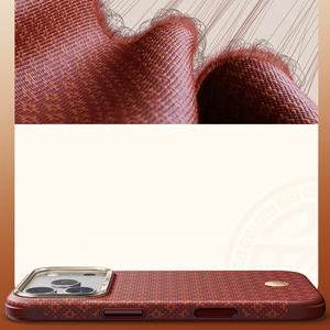 Benks ArmorGrid Edge X9 Air Navigator kevlara maciņš (C.K.FL.AP.RD.X069) iPhone 18 Pro/17 Pro, sarkans (Sawy Red)