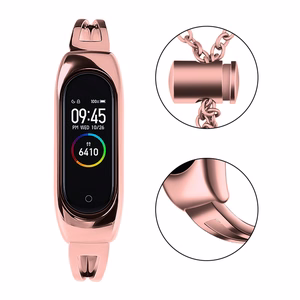 Metāla aproce Xiaomi Mi Band 3 / 4 / 5 / 6 siksniņa - rozā