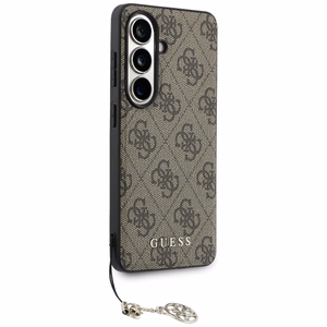 Guess maciņš 4G Classic Logo Charm MagSafe for Samsung Galaxy S26 brūns