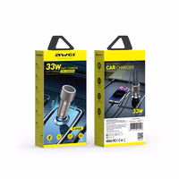 Auto lādētājs Awei C-858 33W 2xUSB-C melns