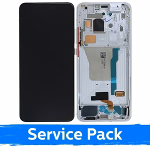 LCD дисплей совместимый с Xiaomi Poco F2 Pro с рамкой / Phantom White / (Service Pack)