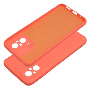 Silikona viedtālruņa apvalks persikas krāsas
