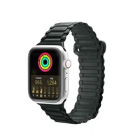 Dux Ducis siksniņa (bruņota versija) Apple Watch Ultra, SE, 9, 8, 7, 6, 5, 4, 3, 2, 1 (49, 45, 44, 42 mm) silikona magnētiskā aproce zaļa