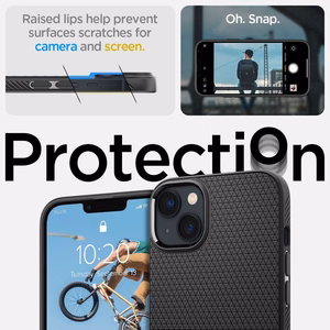 Spigen Liquid Air vāciņš iPhone 14 – matēts melns