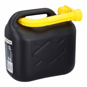 Dunlop degvielas kanna ar piltuvi, 5 l, melna