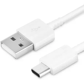 Samsung EP-DN930CWE USB-A – USB-C 3A kabelis 1.2m (lielapjoma – aizvietojošs iepakojums) – balts
