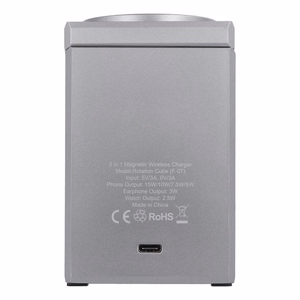 Bezvadu charging station Forcell 3in1 (F-06) (MagSafe) (Phone; Pods; Watch) 15W