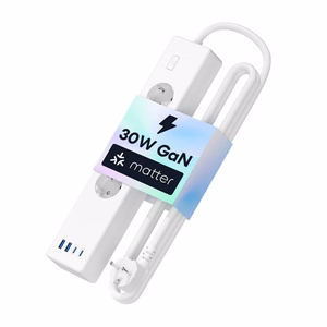 Meross MSP844(EU) viedā barošanas sloksne 4 rozetes + 2x USB-A + 2x USB-C (Matter)