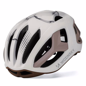 Wozinsky īpaši viegla šosejas velosipēda ķivere, 54–58 cm – pelēkbrūna