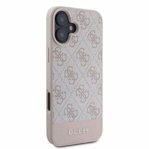 Guess 4G Bottom Stripe viedtālruņa apvalks iPhone 16 - rozā
