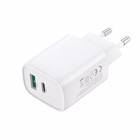XO wall lādētājs CE29 PD 20W 1x USB-C 1x USB balts