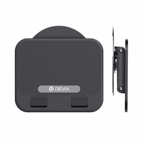 Devia salokāms turētājs statīvs EL238 klēpjdatoram planšetdatoram rotējošs 360 alumīnijs melns