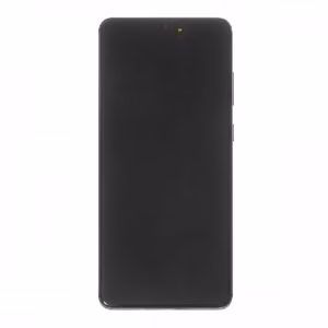 LCD displejs saderīgs ar Samsung G985 S20 Plus ar rāmi / Cosmic Grey / (Atjaunots: Telemax) (Sadeguši ikonas uz balta fona)