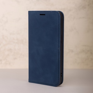 Viedais Suede maciņš for Samsung Galaxy A17 4G / A17 5G / A26 5G tumši zils