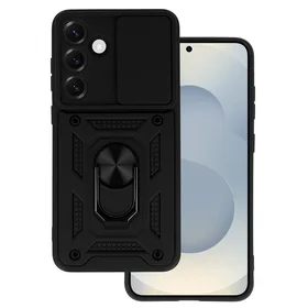 Slide Camera Armor apvalks Samsung Galaxy S25 melns