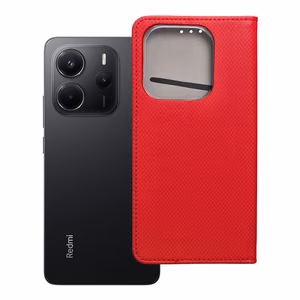 Flip Case for Xiaomi Redmi NOTE 14 4G (GLOBAL - 163.25mm x 76.55mm x 8.16mm) Smart Case Book red