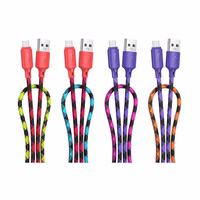 Kabelis USB A uz Micro USB Hoco 2,4A 1 m X116 gradienta violeta