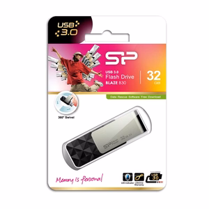 Silicon Power Blaze B30 USB zibatmiņa 32 GB USB Type-A 3.0 (3.1 Gen 1) melna