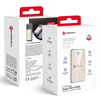 Portatīvais lādētājs saderīgs ar MagSafe Forcell F-Energy SuperSlim F10K8 QC4.0 PD3.0 15W 10000 mAh titāna tuksneša krāsa