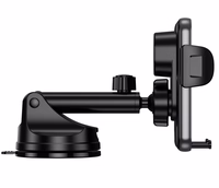 JELLICO auto turētājs ar bezvadu uzlādi W20 15W Melns