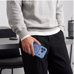 Tech-Protect BasicMag MagSafe maciņš, paredzēts iPhone 17 Pro / 18 Pro, matēti gaiši zils