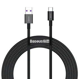 Baseus kabelis Superior USB - USB-C 2,0m melns 66W