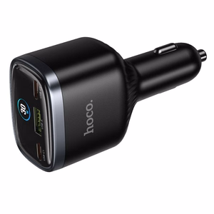Automašīnas lādētājs Hoco Z70, USB-A + 2 × USB-C, PD QC3.0, 93 W, melns