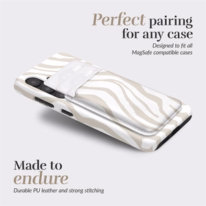 MIO Sandy Zebra Magsafe Case Compatible Card Holder