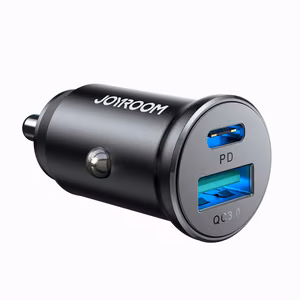 Joyroom JR-CCN05 automašīnas lādētājs USB-C / USB-A 30W, melns