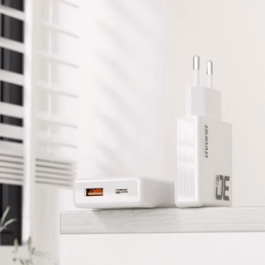 Lādētājs Dudao A30EUL balts 30W (1xPD / 1xQC3.0) + Type-C / Lightning kabelis